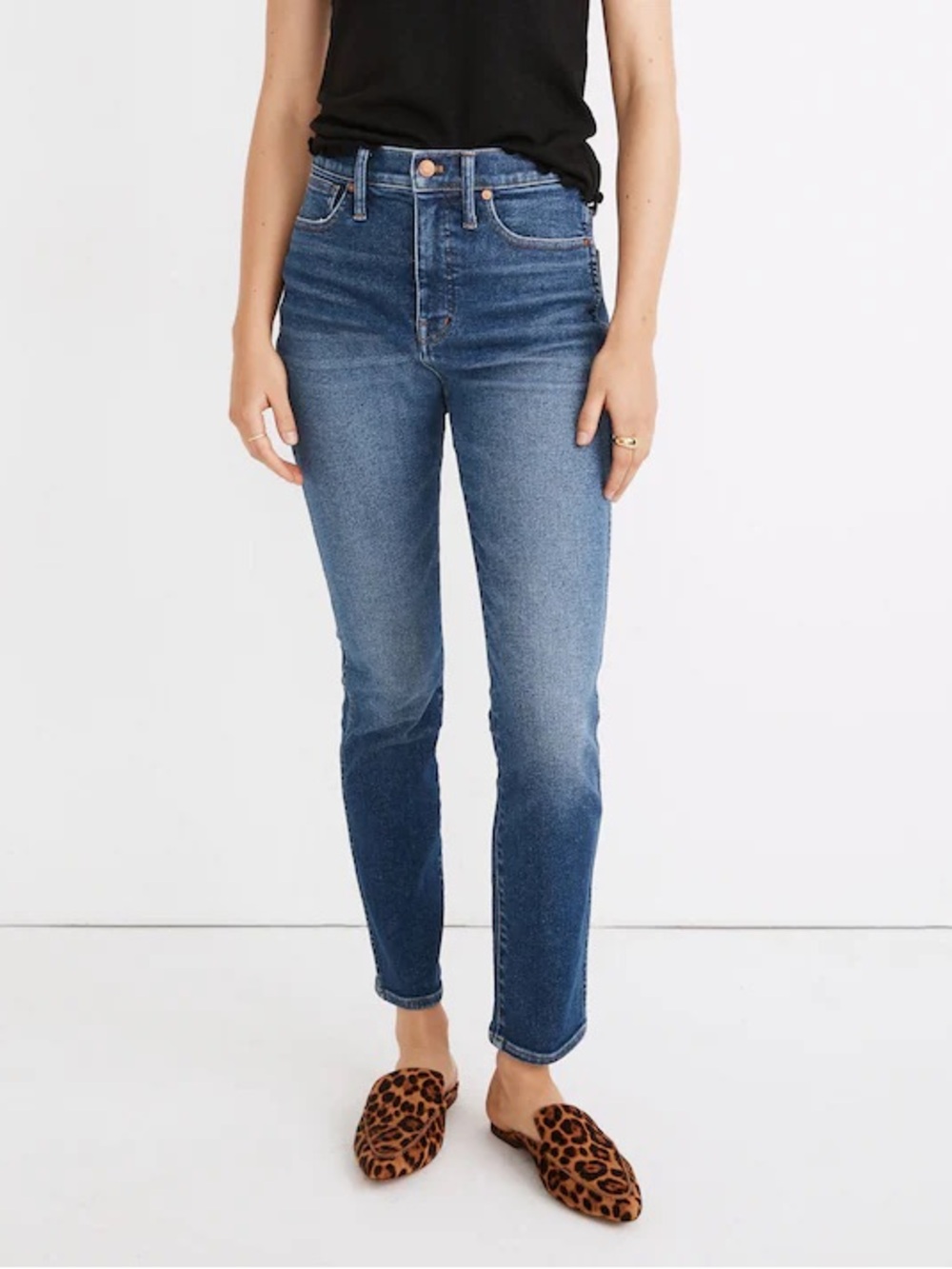 Madewell Petite Stovepipe Jeans in Manchester Wash